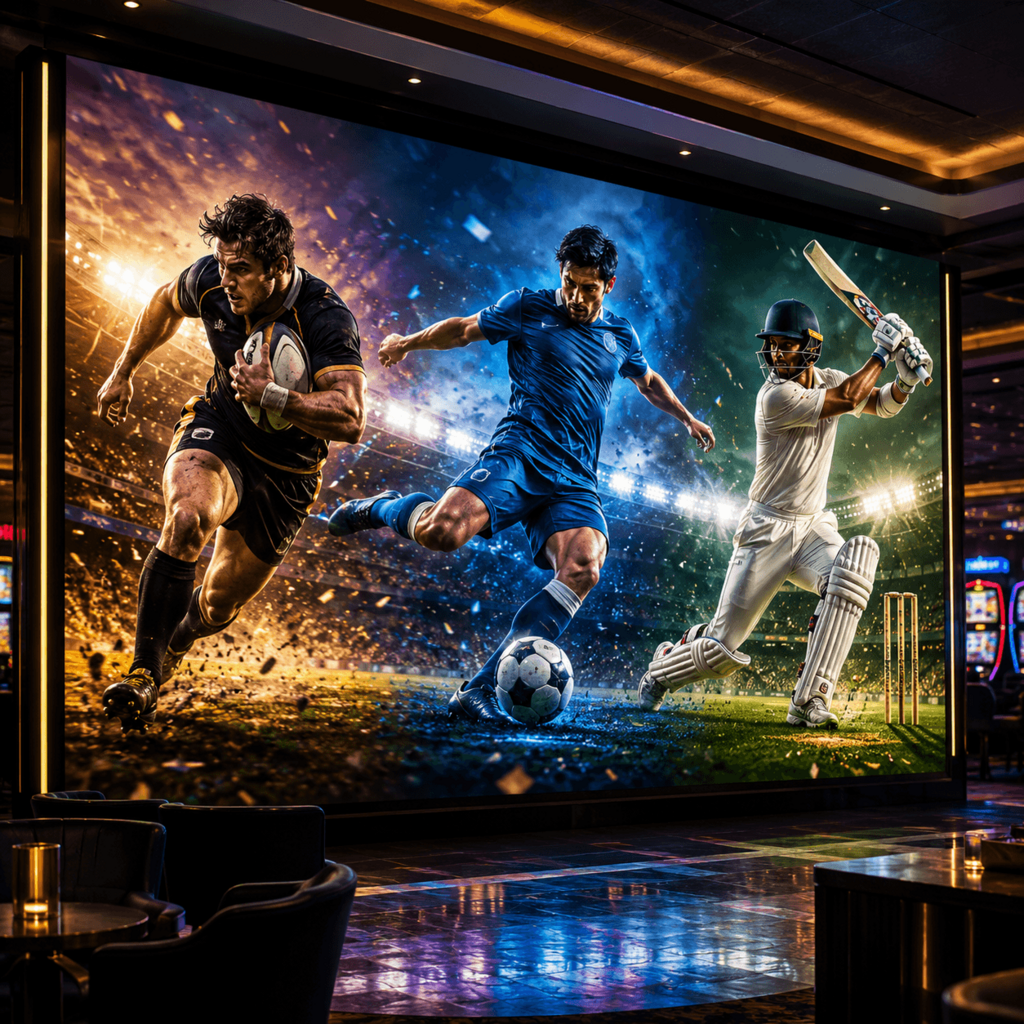 Live sport on the big screen at Casino Marina Harare: football, rugby and cricket